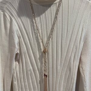 Guess Gold and Silver Tassel Necklace
